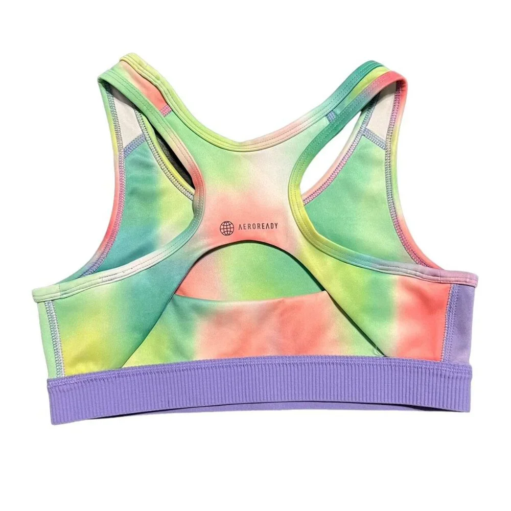 Adidas L (14) TechFit Tie Dye Sports Bra - Picture 2 of 5